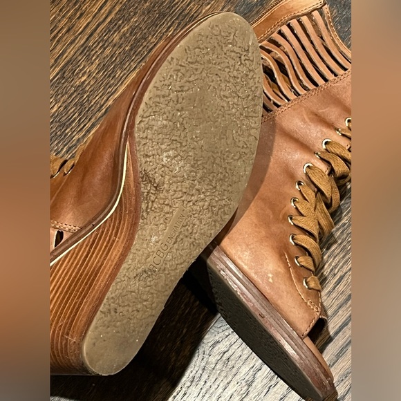 BCBG - Malbon Lace Up Wedge Booties - Picture 4 of 8